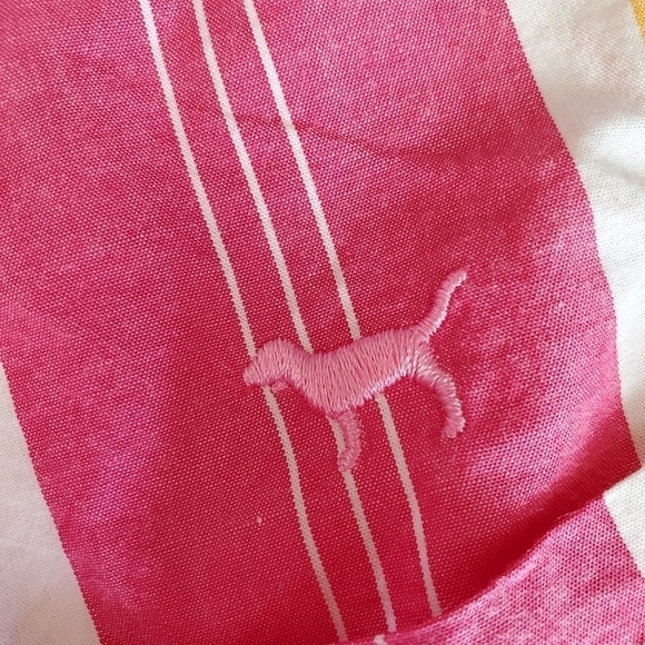 PINK STRIPED CUFFED SHORTS - Picture 8 of 10